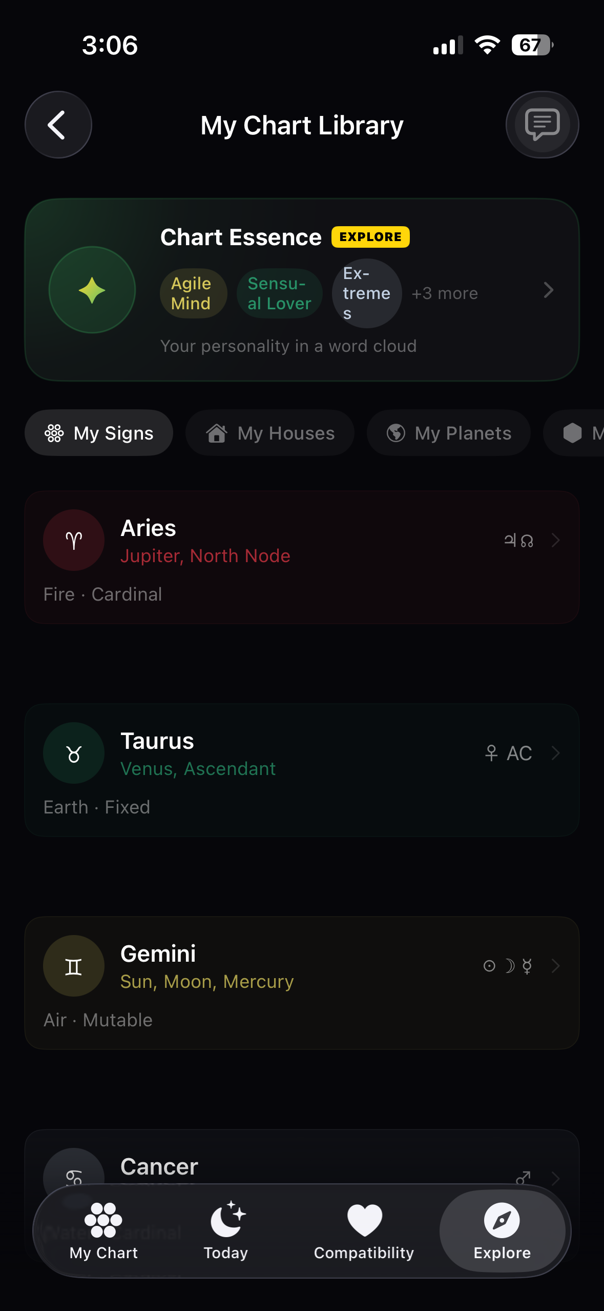 ChromaArchetype Personal Archive - Comprehensive visual library of zodiac signs, planets, and color palettes tracking your cosmic journey